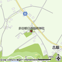 多田朝日森稲荷神社周辺の地図