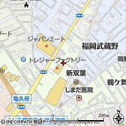 埼玉県ふじみ野市鶴ケ舞周辺の地図