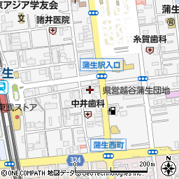 埼玉県越谷市蒲生寿町14-3周辺の地図