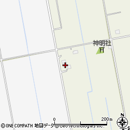 茨城県稲敷郡河内町大徳鍋子新田27周辺の地図