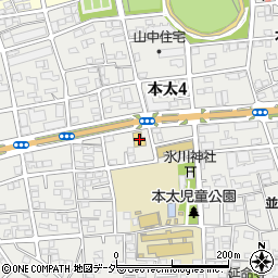 ビッグ・エー浦和本太店周辺の地図