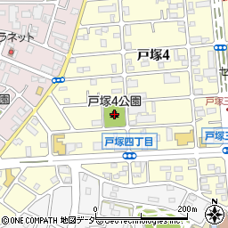 戸塚４公園周辺の地図