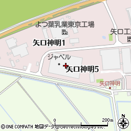 千葉県印旛郡栄町矢口神明5丁目1周辺の地図