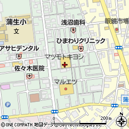 埼玉県越谷市蒲生旭町周辺の地図