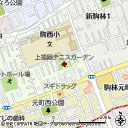 上福岡テニスガーデン周辺の地図