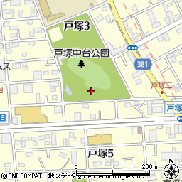 戸塚中台公園トイレ周辺の地図
