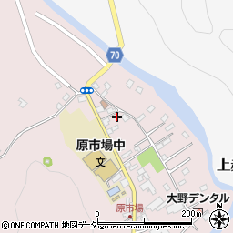 埼玉県飯能市原市場628-3周辺の地図