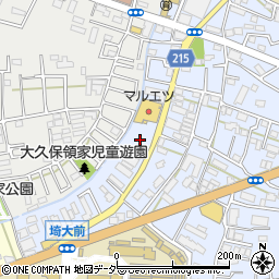 マルエツ浦和大久保店駐車場周辺の地図