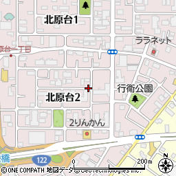埼玉県川口市北原台2丁目周辺の地図