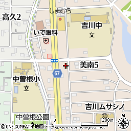 セブンイレブン吉川美南５丁目店周辺の地図