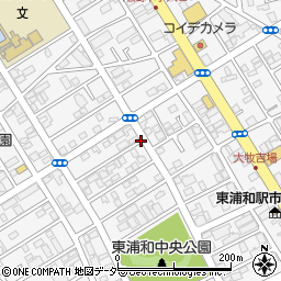 埼玉県さいたま市緑区東浦和周辺の地図
