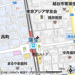 埼玉県越谷市蒲生寿町20-37周辺の地図