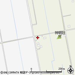 茨城県稲敷郡河内町大徳鍋子新田14周辺の地図