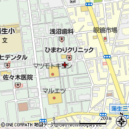 埼玉県越谷市蒲生旭町9-11周辺の地図