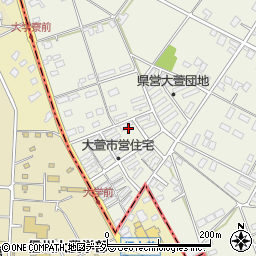 長野県伊那市西箕輪（大萱県営住宅）周辺の地図
