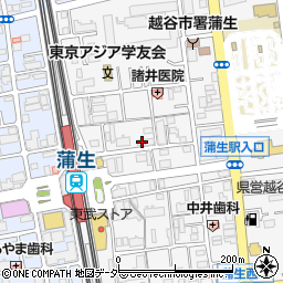埼玉県越谷市蒲生寿町20-26周辺の地図