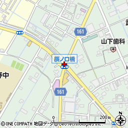 辰ノ口橋周辺の地図