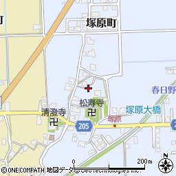 福井県越前市塚原町周辺の地図