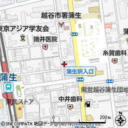 埼玉県越谷市蒲生寿町5-1周辺の地図