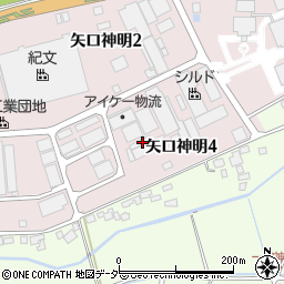 千葉県印旛郡栄町矢口神明4丁目7周辺の地図