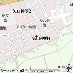 千葉県印旛郡栄町矢口神明4丁目周辺の地図