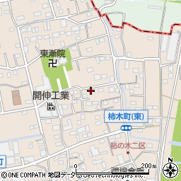 埼玉県草加市柿木町1160周辺の地図