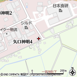 千葉県印旛郡栄町矢口神明4丁目14周辺の地図