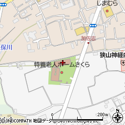 埼玉県狭山市加佐志105周辺の地図
