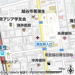 埼玉県越谷市蒲生寿町4-24周辺の地図