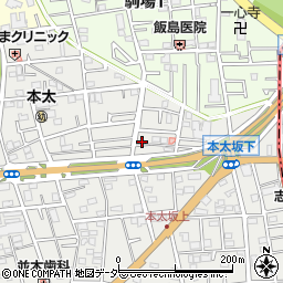 埼玉県さいたま市浦和区本太5丁目29-2周辺の地図
