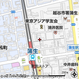 埼玉県越谷市蒲生寿町20-6周辺の地図