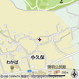 埼玉県飯能市小久保周辺の地図