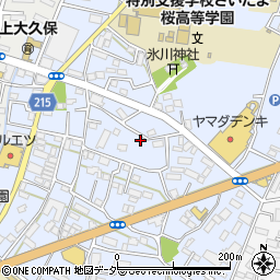 埼玉ヤクルト販売大久保センター周辺の地図