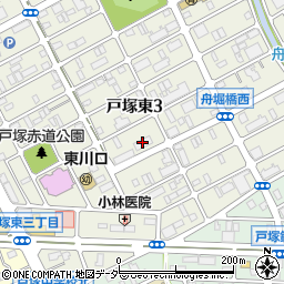 東川口石塚倉庫周辺の地図