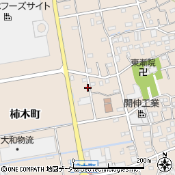 埼玉県草加市柿木町1293-4周辺の地図