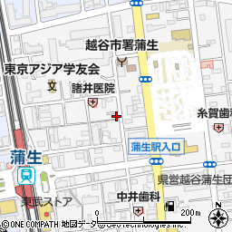 埼玉県越谷市蒲生寿町19-11周辺の地図