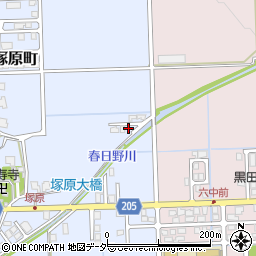 福井県越前市塚原町21周辺の地図