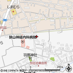 埼玉県狭山市加佐志16周辺の地図