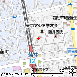 埼玉県越谷市蒲生寿町20-4周辺の地図