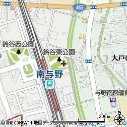 鈴谷東公園トイレ周辺の地図