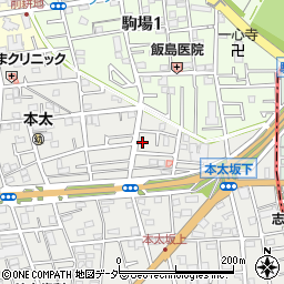 埼玉県さいたま市浦和区本太5丁目29-5周辺の地図