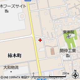 埼玉県草加市柿木町1293-2周辺の地図