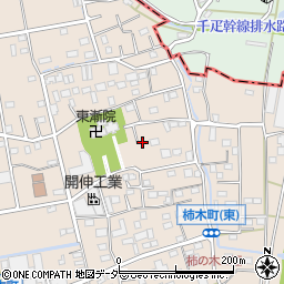 埼玉県草加市柿木町1275-8周辺の地図