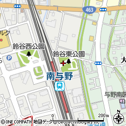 鈴谷東公園周辺の地図