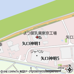 千葉県印旛郡栄町矢口神明1丁目6周辺の地図