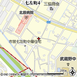 埼玉県越谷市七左町4丁目430周辺の地図