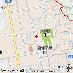 埼玉県草加市柿木町1289周辺の地図