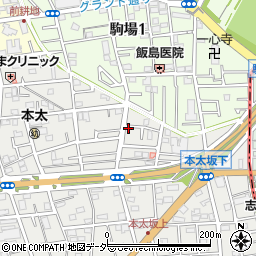 埼玉県さいたま市浦和区本太5丁目29-6周辺の地図