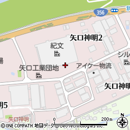 千葉県印旛郡栄町矢口神明周辺の地図
