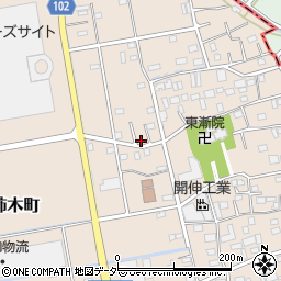 埼玉県草加市柿木町1370周辺の地図